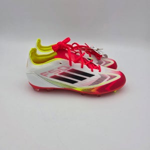 Adidas F50 ELITE FG J White Soccer Cleats IE1305 Size 2.5y Youth