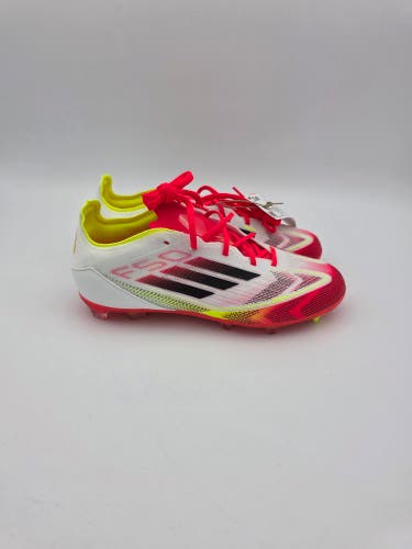 Adidas F50 ELITE FG J White Soccer Cleats IE1305 Size 2.5y Youth