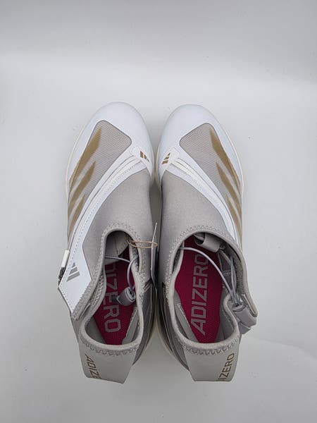 Adidas Adizero Impact+ Metal Baseball Cleat Gray Gold IF8483  display picture 3