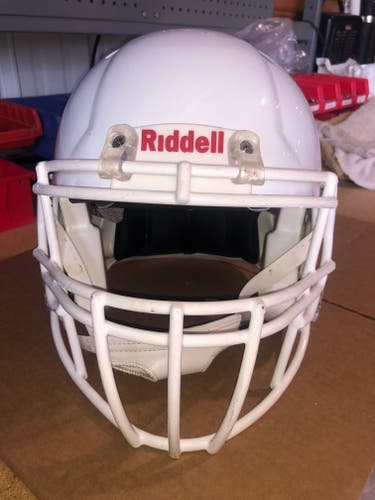 USED RIDDELL SPEED ADULT HELMET - MEDIUM - METALLIC WHITE