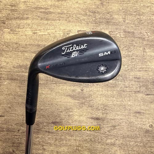 Left-Handed 60 Wedge- Titleist Vokey SM6 Black, Wedge Flex (2467)