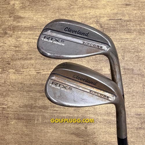54,58 Wedge Set- Cleveland RTX6 Zipcore Tour Rack / Recoil, Senior Flex (2468)