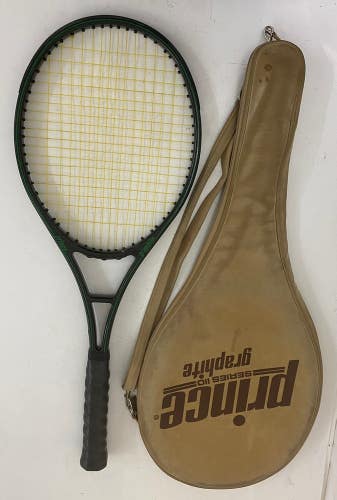 VTG Prince Graphite 90 Series 1 Green Stripe 4 1/2" Grip Tennis Racquet