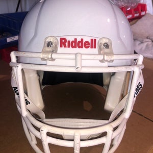 USED RIDDELL SPEED ADULT HELMET - MEDIUM - METALLIC WHITE