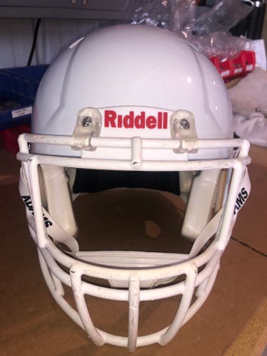 USED RIDDELL SPEED ADULT HELMET - MEDIUM - METALLIC WHITE