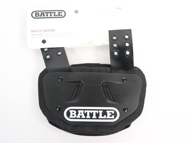 Battle Youth Football Protective Back Plate Black New
