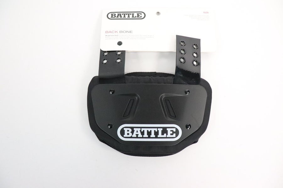 Battle Youth Football Protective Back Plate Black New Read