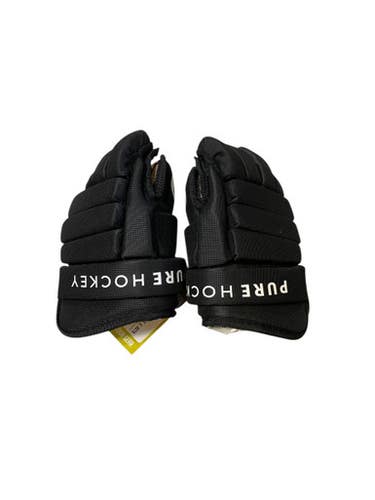 Used USA PURE BLACK GLOVES Youth Gloves Black 9" 11706-S000365985