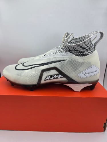 Nike Alpha Menace Elite 3 'White Particle Grey' Football Cleats Men's Size 14