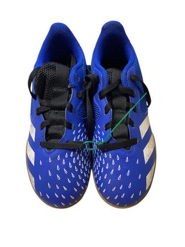 Used Adidas Soccer Indoor Shoes Royal Blue Junior 01.5 11706-S000341358