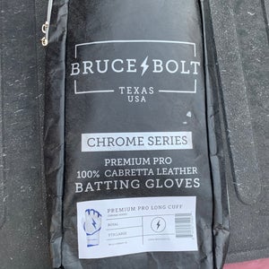 Bruce Bolt Youth Large Chrome Series Batting Gloves (New)