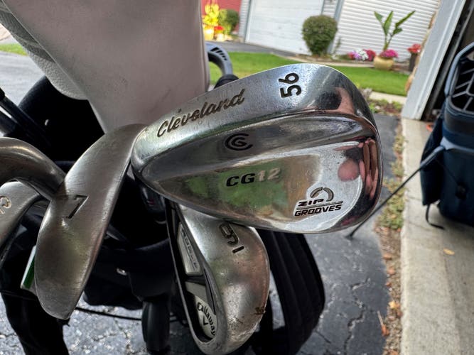 Men's Cleveland CG12 Left Hand Wedge 56 Degree Steel Shaft (Used)