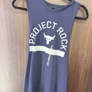 Men’s medium adult NEW WITH TAGS Project Rock muscle cutoff Under Armour - Blue
