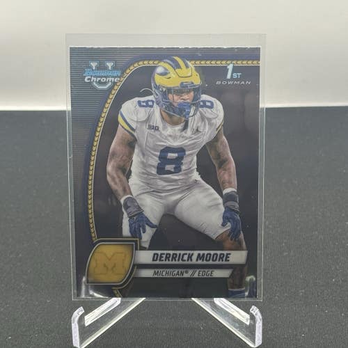 Derrick Moore Michigan Wolverines 2024 Bowman U Football 1st Bowman Base #59