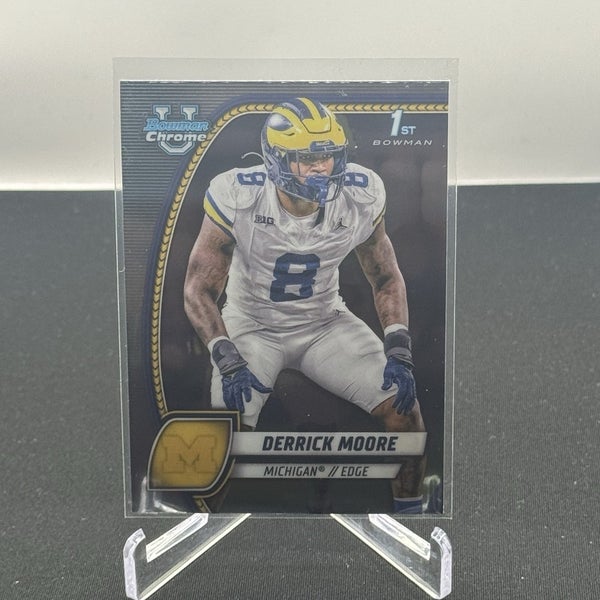 Derrick Moore Michigan Wolverines 2024 Bowman U Football 1st Bowman Base #59