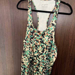 Men’s medium adult USED Jed North Racerback Lifting Gym Workout Tank Top - Camo