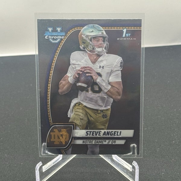 Steve Angeli Notre Dame 2024 Bowman U Football 1st Bowman Base #167