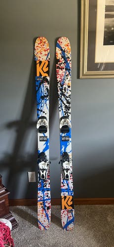 Unisex 2021 K2 Poacher 163 cm All Mountain Skis With Bindings Max Din 10 (Used)
