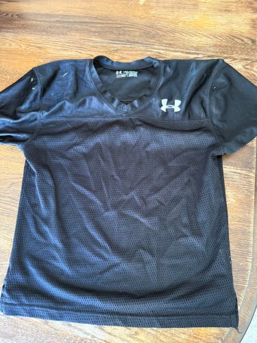 Black Medium Boys UA practice Jersey (Used)