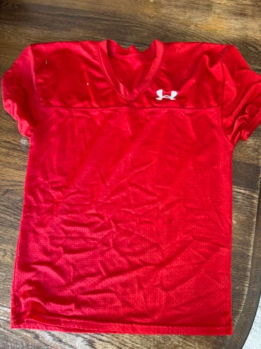 Red Medium Boys Under Armour Jersey (Used)