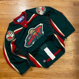Vintage Minnesota Wild Authentic Center Ice Hockey Jersey; Reebok, size 52. Great condition!
