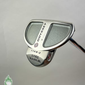 Used Right Handed Odyssey White Hot 2-Ball 35" Putter Steel Golf Club