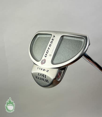 Used Right Handed Odyssey White Hot 2-Ball 35" Putter Steel Golf Club