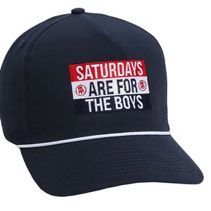 NEW Barstool Saturdays Are For The Boys Navy Adjustable Snapback Rope Golf Hat