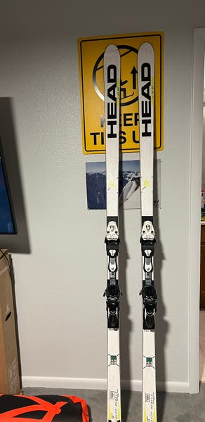 HEAD World Cup SG super g 213 cm Racing Skis With Head Freeflex