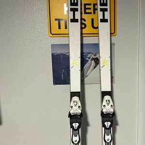 HEAD World Cup SG super g 213 cm Racing Skis With Head Freeflex Bindings Max Din 16 metal race plate