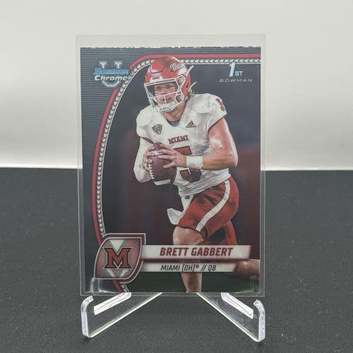 Brett Gabbert Miami Ohio 2024 Bowman U Football 1st Bowman Base #27