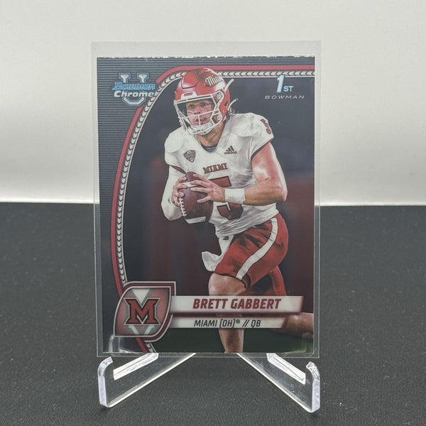 Brett Gabbert Miami Ohio 2024 Bowman U Football 1st Bowman Base #27