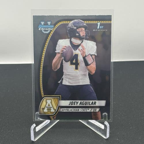 Joey Aguilar Appalachian State 2024 Bowman U Football 1st Bowman Base #103