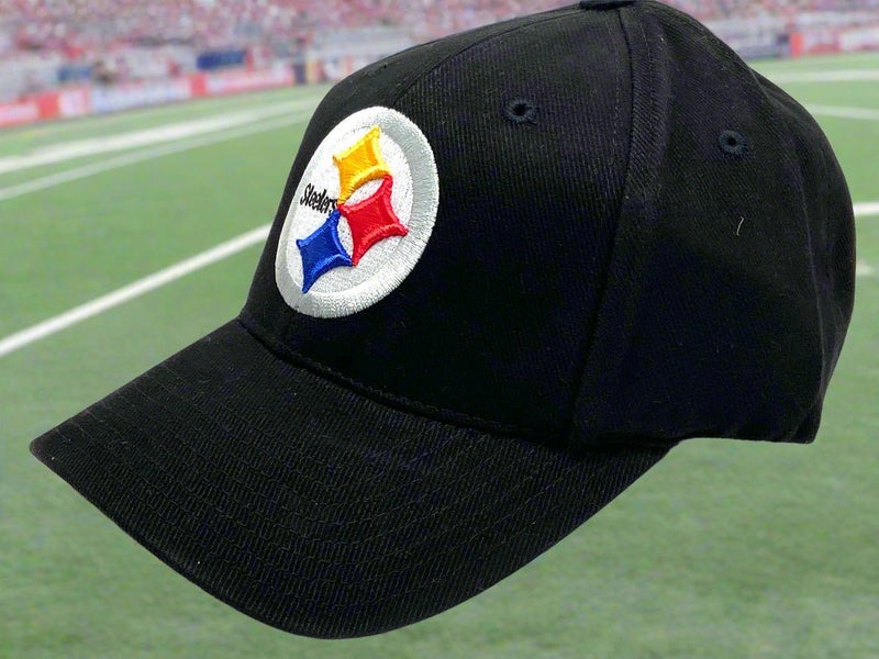 Pittsburgh Steelers Vintage Late '90s NOS Adult NFL Black Cotton Cap (New)
