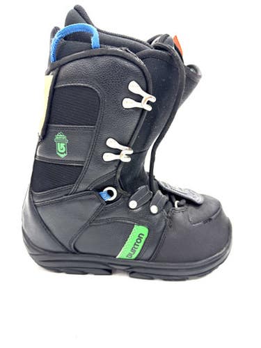Used Burton PROGRESSION Boys Snowboard Boots Black Junior 04 11860-C000299979