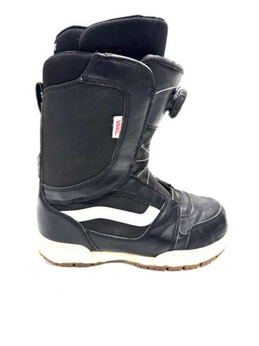 Used Vans ENCORE BOA Boys Snowboard Boots Black Junior 06 11860-C000299978