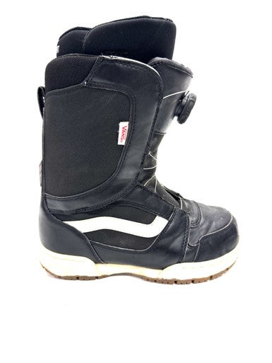 Used Vans ENCORE BOA Boys Snowboard Boots Black Junior 06 11860-C000299978