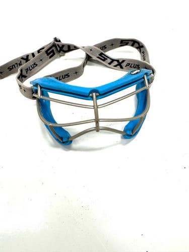 Used STX 4SIGHT PLUS Lacrosse Facial Protect Royal Blue Senior 11860-S000299966