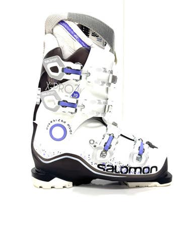 Used Salomon X PRO 70 W Womens DH Ski Boot White 255 MP - M07.5 - W08.5 11860-S000299948