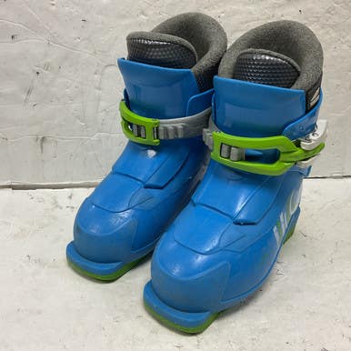 Used Alpina ZOOM ACTION Boys DH Ski Boot Carolina Blue 180 MP - Y11 11855-S000193507