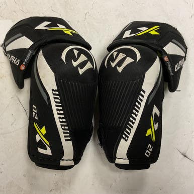 Used Warrior ALPHA LX 20 Junior Elbow Pads Black And White LG 11855-S000193517