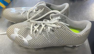 Used Under Armour LAX Cleats Mens Grey Senior 12 11497-S000153284
