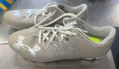 Used Under Armour LAX Cleats Mens Grey Senior 12 11497-S000153284