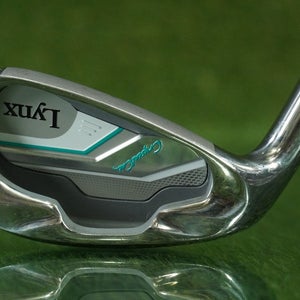 LYNX CRYSTAL CAT 7 IRON GLX GRAPHITE WOMEN'S LADIES FLEX LEFT HANDED LH ~ LOOK!!