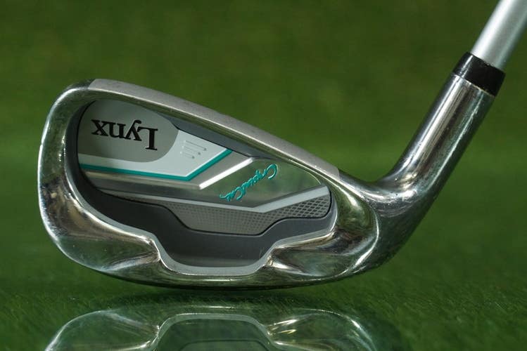 LYNX CRYSTAL CAT 7 IRON GLX GRAPHITE WOMEN'S LADIES FLEX LEFT HANDED LH ~ LOOK!!