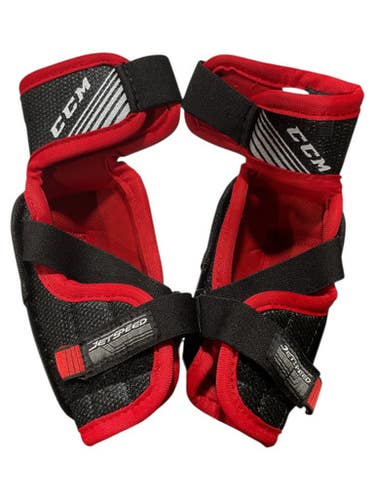 Used CCM JE Junior Elbow Pads SM 11847-S000030593