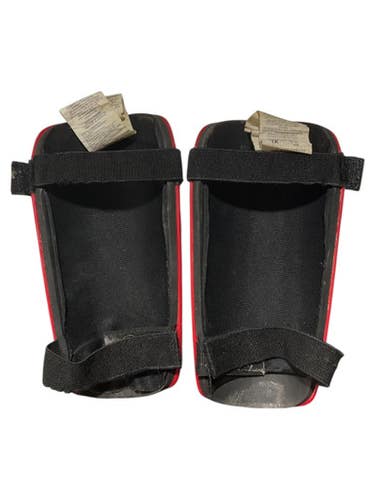 Used Adidas Soccer Shin Guards Adult Red XL 11847-S000030588