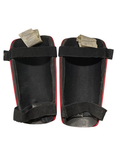 Used Adidas Soccer Shin Guards Adult Red XL 11847-S000030588