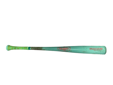 Used Louisville Slugger GENUINE BB/SB Wood Bat Teal 32" 11613-S000170662