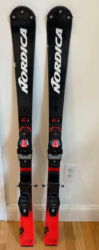 2023 Nordica Dobermann SL J 121 cm Racing Skis With Bindings (Used)